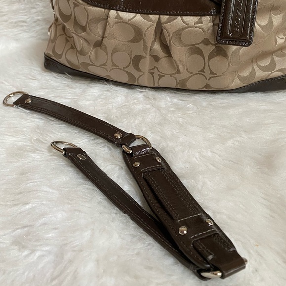 NWT Coach Ashley Signature Satin Satchel F15443 - Picture 3 of 14